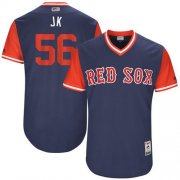 Wholesale Cheap Red Sox #56 Joe Kelly Navy "JK" Players Weekend Authentic Stitched MLB Jersey