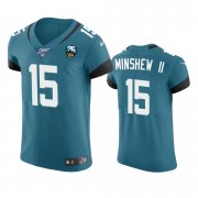 Wholesale Cheap Jacksonville Jaguars #15 Gardner Minshew II Teal 25th Season Vapor Elite Stitched NFL Jersey