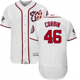 Wholesale Cheap Nationals #46 Patrick Corbin White Flexbase Authentic Collection 2019 World Series Champions Stitched MLB Jersey