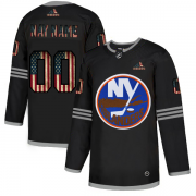 Wholesale Cheap New York Islanders Custom Adidas Men's Black USA Flag Limited NHL Jersey