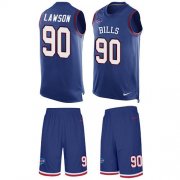 Wholesale Cheap Nike Bills #90 Shaq Lawson Royal Blue Team Color Men's Stitched NFL Limited Tank Top Suit Jersey