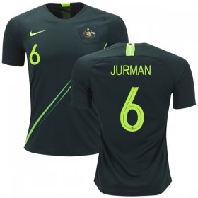 Wholesale Cheap Australia #6 Jurman Away Soccer Country Jersey