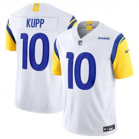 Wholesale Cheap Men\'s Los Angeles Rams #10 Cooper Kupp White 2023 F.U.S.E. Vapor Untouchable Limited Stitched Jersey