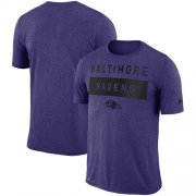 Wholesale Cheap Men's Baltimore Ravens Nike Purple Sideline Legend Lift Performance T-Shirt