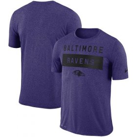 Wholesale Cheap Men\'s Baltimore Ravens Nike Purple Sideline Legend Lift Performance T-Shirt