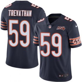 Wholesale Cheap Nike Bears #59 Danny Trevathan Navy Blue Team Color Men\'s 100th Season Stitched NFL Vapor Untouchable Limited Jersey