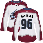 Wholesale Cheap Adidas Avalanche #96 Mikko Rantanen White Road Authentic Women's Stitched NHL Jersey