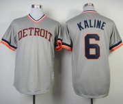 Wholesale Cheap Mitchell And Ness 1984 Tigers #6 Al Kaline Grey Throwback Stitched MLB Jersey