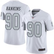 Wholesale Cheap Nike Raiders #90 Johnathan Hankins White Men's Stitched NFL Limited Rush Jersey