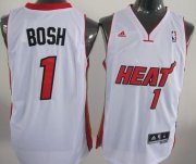 Wholesale Cheap Miami Heat #1 Chris Bosh Revolution 30 Swingman White Jersey
