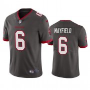 Cheap Men's Tampa Bay Buccaneers #6 Baker Mayfield Gray Vapor Untouchable Limited Stitched Jersey
