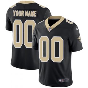 Wholesale Cheap Nike New Orleans Saints Customized Black Team Color Stitched Vapor Untouchable Limited Men\'s NFL Jersey