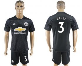 Wholesale Cheap Manchester United #3 Bailly Away Soccer Club Jersey