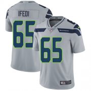 Wholesale Cheap Nike Seahawks #65 Germain Ifedi Grey Alternate Men's Stitched NFL Vapor Untouchable Limited Jersey