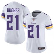 Wholesale Cheap Nike Vikings #21 Mike Hughes White Women's Stitched NFL Vapor Untouchable Limited Jersey