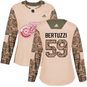 Wholesale Cheap Adidas Red Wings #59 Tyler Bertuzzi Camo Authentic 2017 Veterans Day Women\'s Stitched NHL Jersey