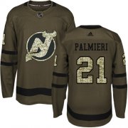 Wholesale Cheap Adidas Devils #21 Kyle Palmieri Green Salute to Service Stitched Youth NHL Jersey