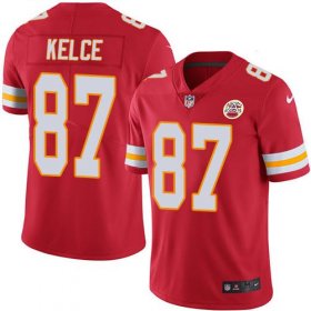 Wholesale Cheap Nike Chiefs #87 Travis Kelce Red Team Color Men\'s Stitched NFL Vapor Untouchable Limited Jersey