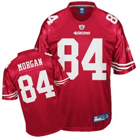 Wholesale Cheap 49ers #84 Josh Morgan Red Stitched NFL Jersey