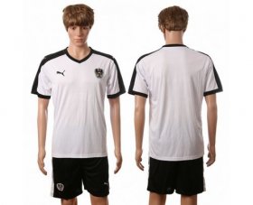 Wholesale Cheap Austria Blank White Away Soccer Country Jersey