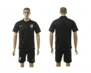 Wholesale Cheap Malaga Blank Black Training Soccer Club Jersey