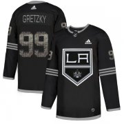 Wholesale Cheap Adidas Kings #99 Wayne Gretzky Black Authentic Classic Stitched NHL Jersey