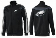 Wholesale Cheap NFL Philadelphia Eagles Team Logo Jacket Black_4