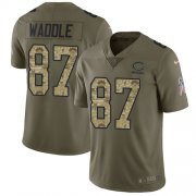 Wholesale Cheap Nike Bears #87 Tom Waddle Olive/Camo Men's Stitched NFL Limited 2017 Salute To Service Jersey
