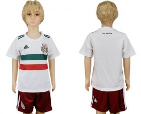 Wholesale Cheap Mexico Blank Away Kid Soccer Country Jersey