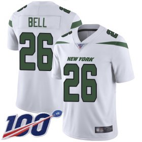 Wholesale Cheap Nike Jets #26 Le\'Veon Bell White Youth Stitched NFL 100th Season Vapor Limited Jersey