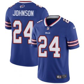 Wholesale Cheap Nike Bills #24 Taron Johnson Royal Blue Team Color Men\'s Stitched NFL Vapor Untouchable Limited Jersey