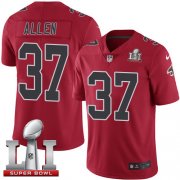 Wholesale Cheap Nike Falcons #37 Ricardo Allen Red Super Bowl LI 51 Youth Stitched NFL Limited Rush Jersey