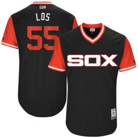Wholesale Cheap White Sox #55 Carlos Rodon Black \"Los\" Players Weekend Authentic Stitched MLB Jersey