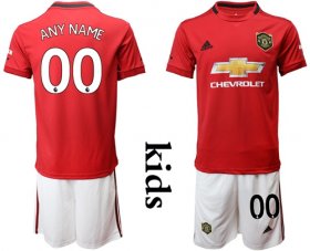 Wholesale Cheap Manchester United Personalized Home Kid Soccer Club Jersey