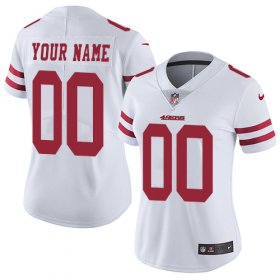 Wholesale Cheap Nike San Francisco 49ers Customized White Stitched Vapor Untouchable Limited Women\'s NFL Jersey