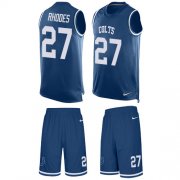 Wholesale Cheap Nike Colts #27 Xavier Rhodes Royal Blue Team Color Men's Stitched NFL Limited Tank Top Suit Jersey
