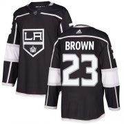 Wholesale Cheap Adidas Kings #23 Dustin Brown Black Home Authentic Stitched Youth NHL Jersey