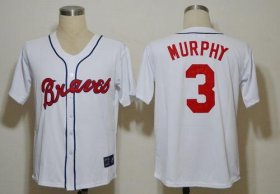 Wholesale Cheap Mitchell And Ness Braves #3 Dale Murphy White Stitched Throwback MLB Jersey
