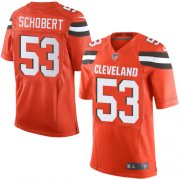Wholesale Cheap Nike Browns #53 Joe Schobert Orange Alternate Men's Stitched NFL New Elite Jersey