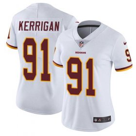 Wholesale Cheap Nike Redskins #91 Ryan Kerrigan White Women\'s Stitched NFL Vapor Untouchable Limited Jersey