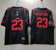 Wholesale Cheap Men's San Francisco 49ers #23 Christian McCaffrey Black 2023 F.U.S.E. Vapor Untouchable Limited Stitched Football Jersey