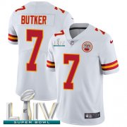 Wholesale Cheap Nike Chiefs #7 Harrison Butker White Super Bowl LIV 2020 Men's Stitched NFL Vapor Untouchable Limited Jersey