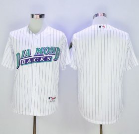 Wholesale Cheap Diamondbacks Blank White 1999 Turn Back The Clock Stitched MLB Jersey