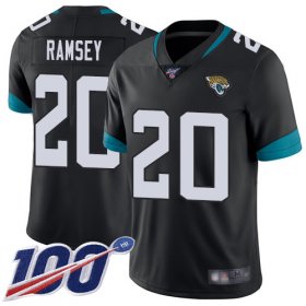 Wholesale Cheap Nike Jaguars #20 Jalen Ramsey Black Team Color Men\'s Stitched NFL 100th Season Vapor Limited Jersey