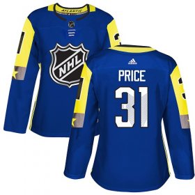 Wholesale Cheap Adidas Canadiens #31 Carey Price Royal 2018 All-Star Atlantic Division Authentic Women\'s Stitched NHL Jersey