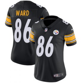 Wholesale Cheap Nike Steelers #86 Hines Ward Black Team Color Women\'s Stitched NFL Vapor Untouchable Limited Jersey