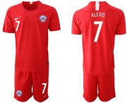 Wholesale Cheap Chile #7 Alexis Home Soccer Country Jersey