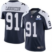 Wholesale Cheap Nike Cowboys #91 L.P. Ladouceur Navy Blue Thanksgiving Men's Stitched With Established In 1960 Patch NFL Vapor Untouchable Limited Throwback Jersey
