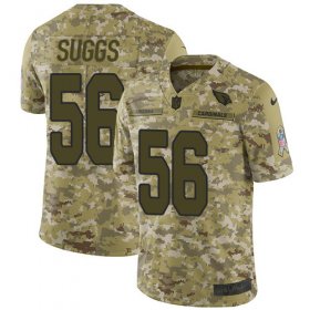 Wholesale Cheap Nike Cardinals #56 Terrell Suggs Camo Men\'s Stitched NFL Limited 2018 Salute To Service Jersey