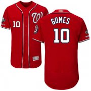 Wholesale Cheap Nationals #10 Yan Gomes Red Flexbase Authentic Collection 2019 World Series Champions Stitched MLB Jersey